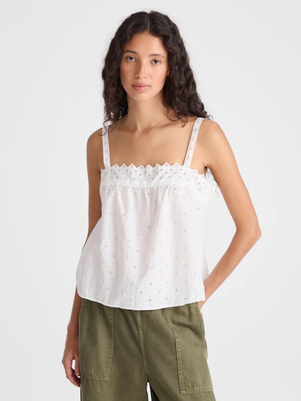 Madewell Embroidered Eyelet Tank